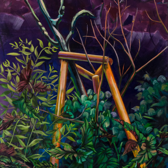 Widerkultürlich, 2014, 90 x 140, Öl auf Leinwand